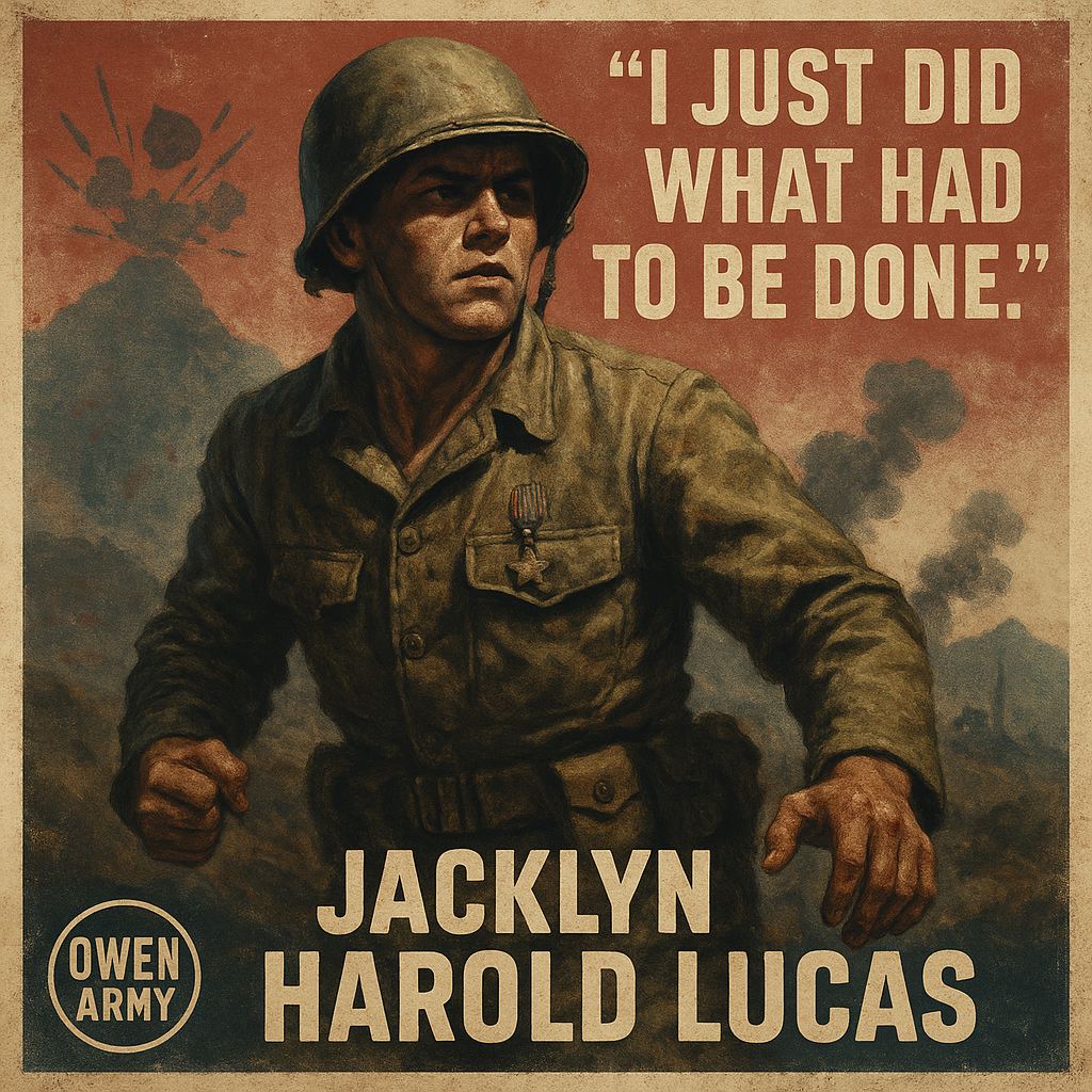Jack Lucas threw himself on grenades to save Marines at Iwo Jima