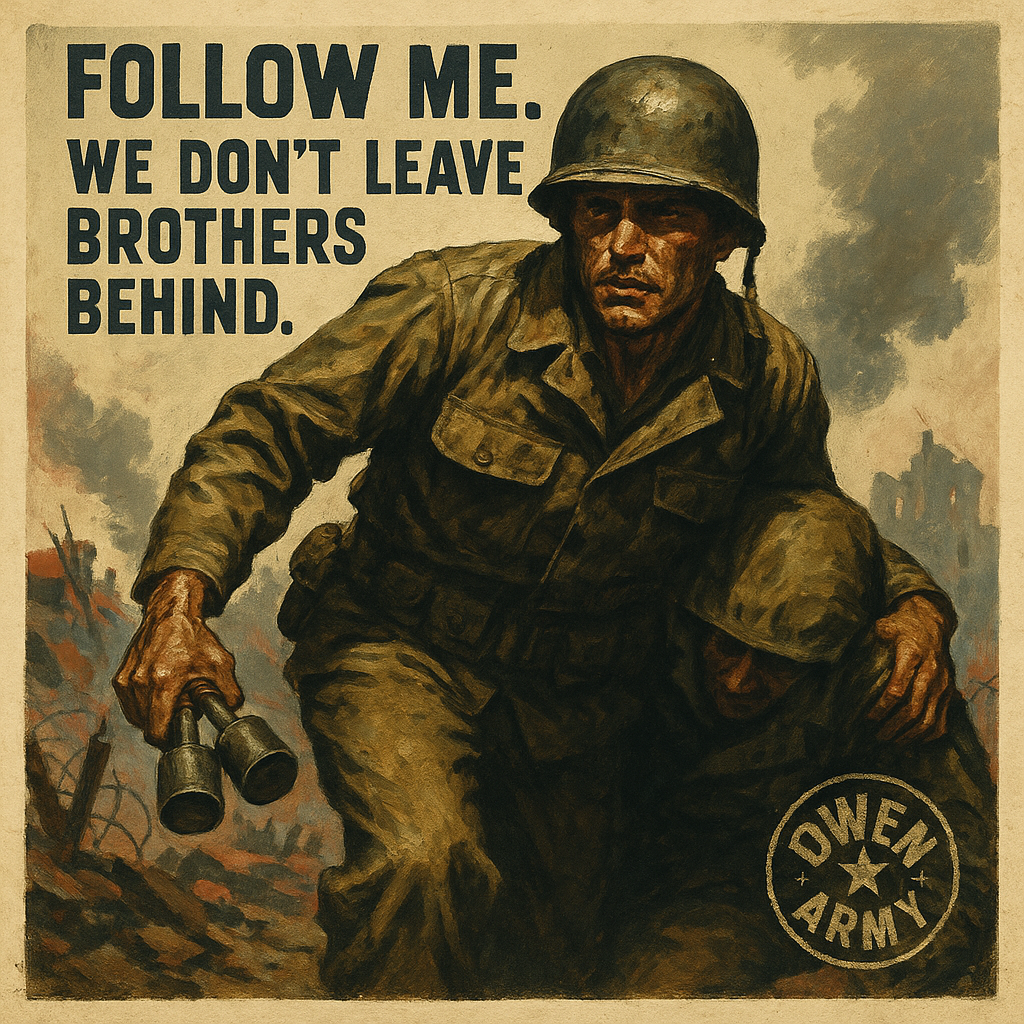 Medal of Honor hero James E. Robinson Jr. at the Gothic Line