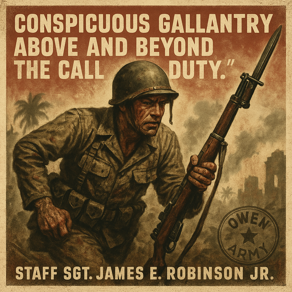 Staff Sergeant James E. Robinson Jr. Medal of Honor Heroism on Luzon