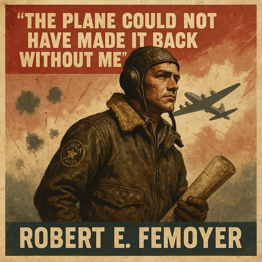 Robert E. Femoyer, Medal of Honor Navigator Whose Voice Saved Lives