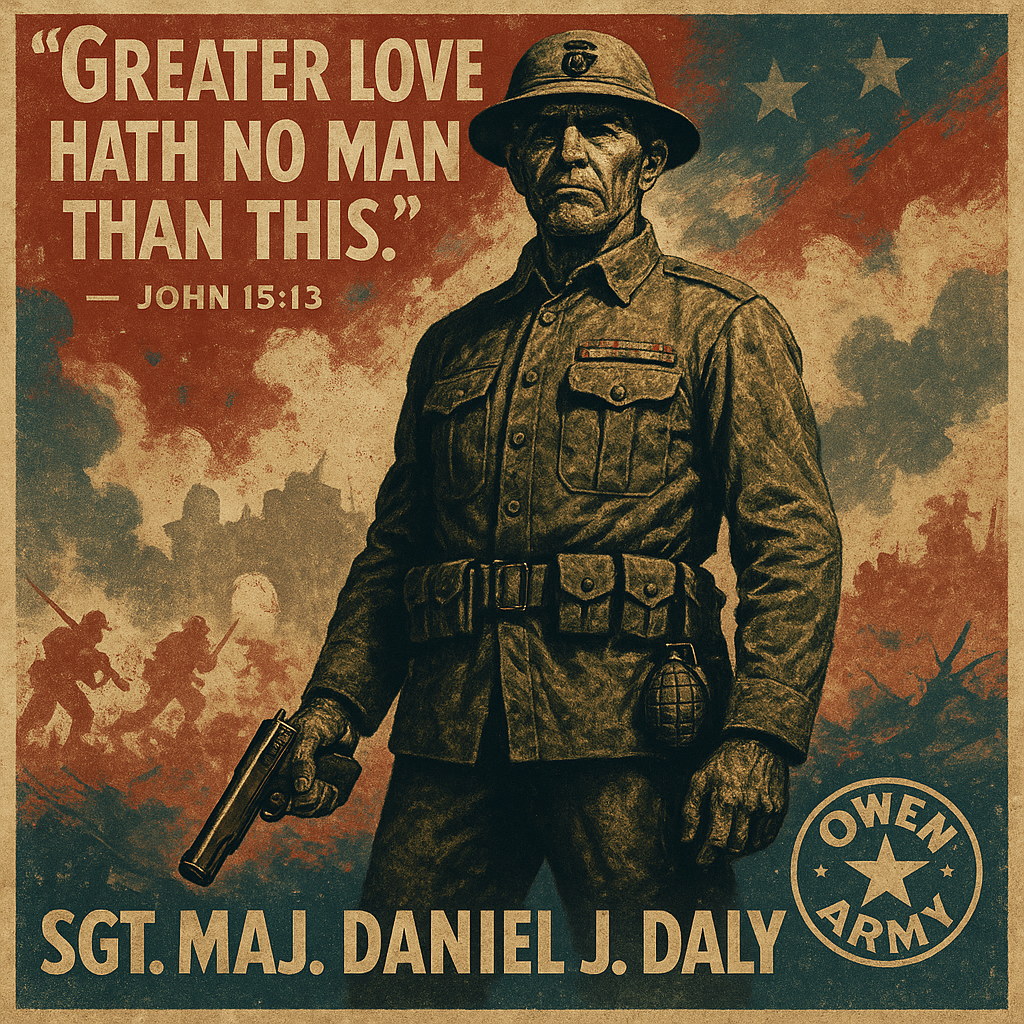 Two-Time Medal of Honor Marine Daniel J Daly at Tientsin, Belleau Wood
