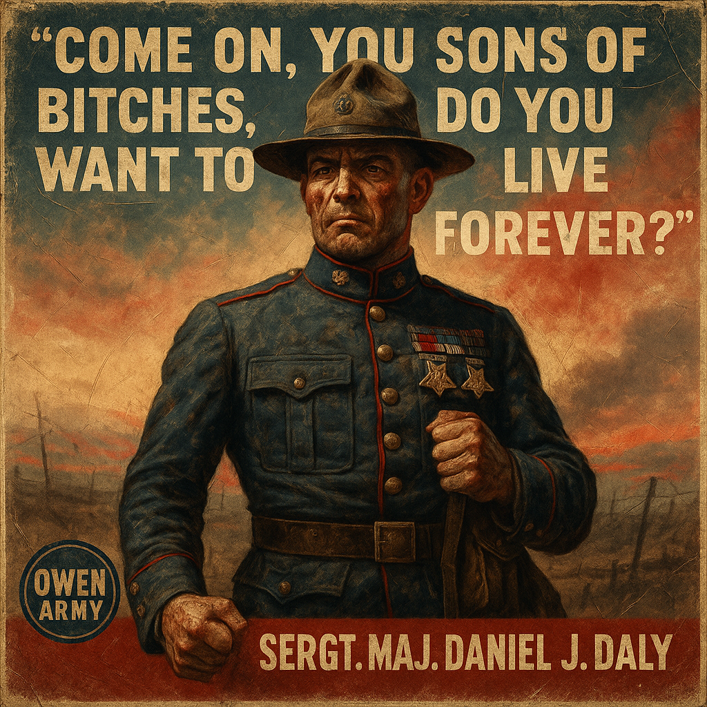 Daniel Daly Marine Twice Awarded the Medal of Honor at Belleau Wood