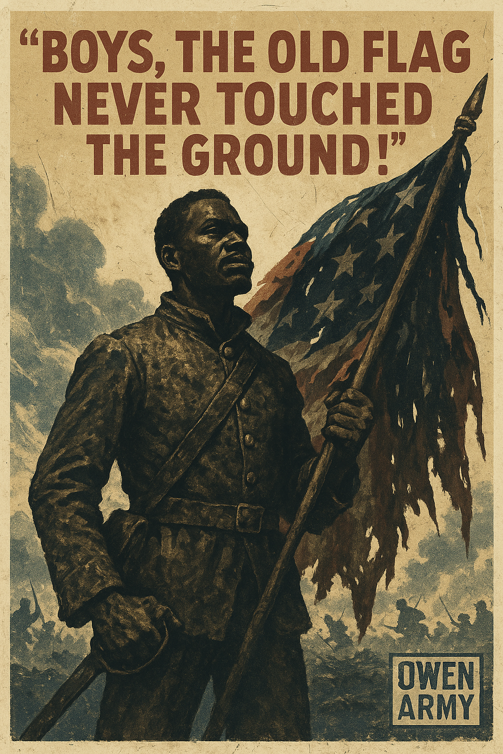 William H. Carney kept the Fort Wagner flag aloft under fire