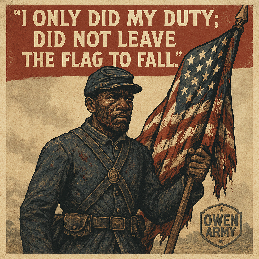 William H. Carney, Medal of Honor Flagbearer at Fort Wagner
