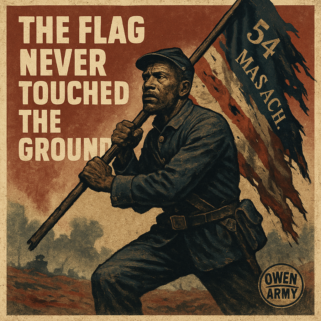 William H. Carney and the 54th Massachusetts Flag at Fort Wagner