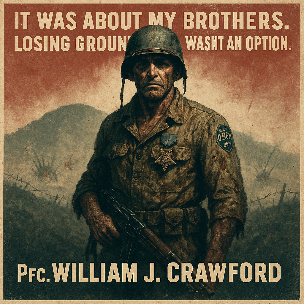 William J. Crawford WWII Medal of Honor Hero on Hill 424
