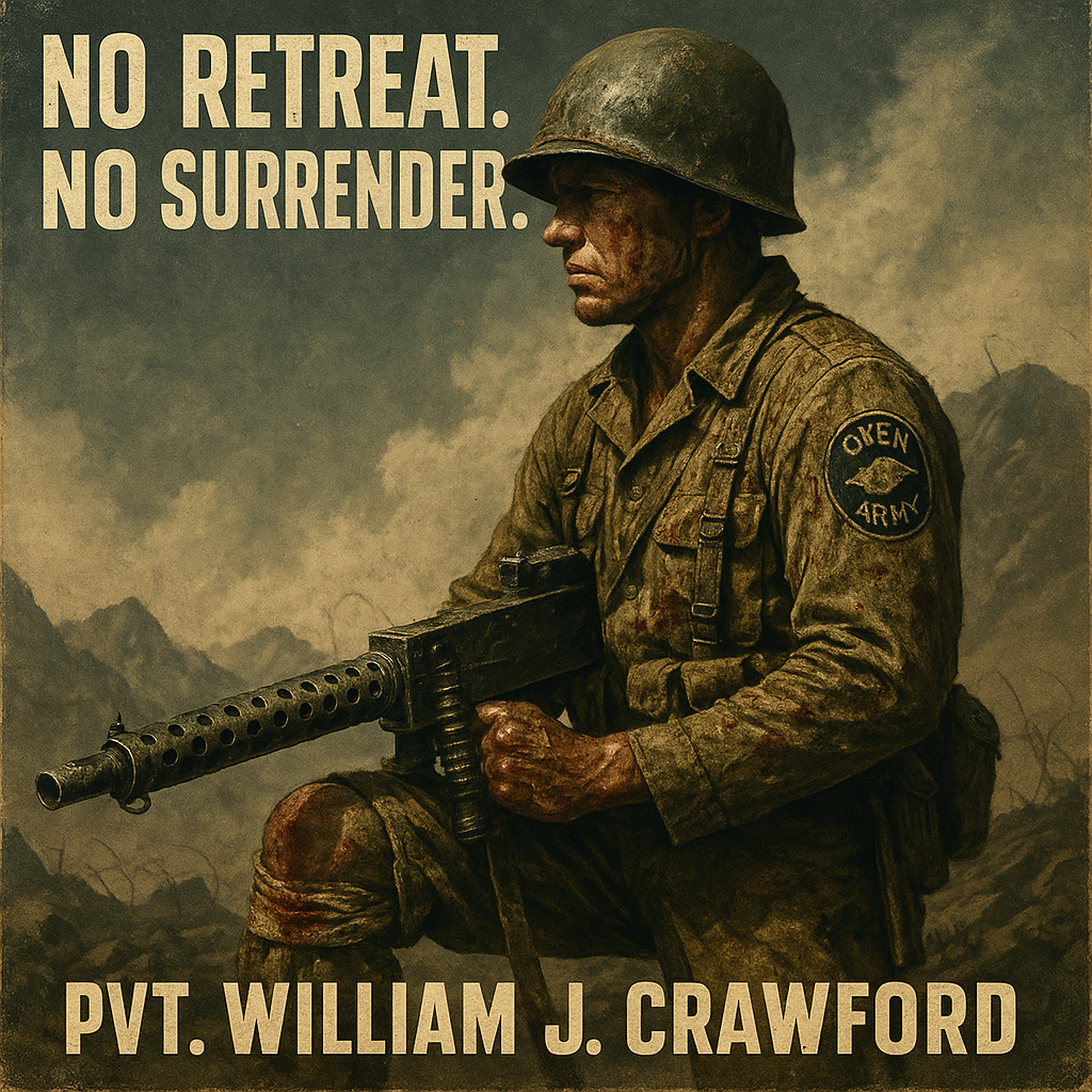 William J. Crawford's Medal of Honor Stand at Mignano Ridge