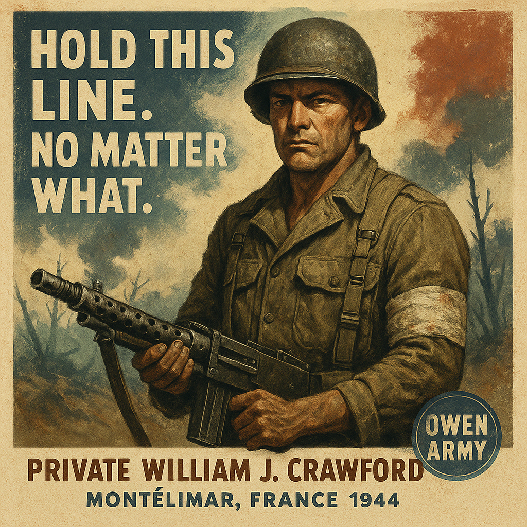 William J. Crawford WWII machine gunner awarded the Medal of Honor