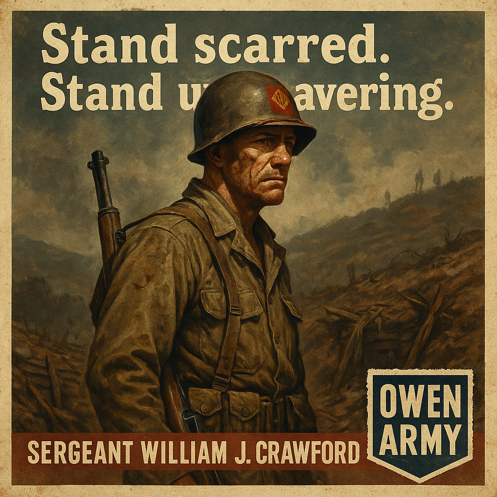 Sergeant William J. Crawford's Medal of Honor Stand on Mount Lungo
