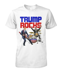 Trump Rocks Trump and Lincoln Band Tee