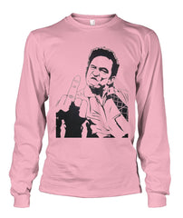 Johnny Cash Middle Finger Long Sleeve Tee