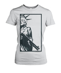 Strapped Marilyn as Lady Liberty- Womens