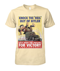 Knock The "Heil" Out of Hitler Vintage Poster Tee