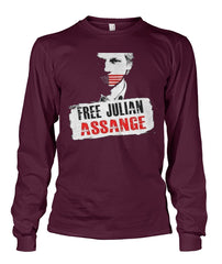 Free Julian Assange Long Sleeve Shirt