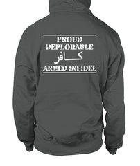 Proud Deplorable Armed Infidel - In God We Trust Hoodie