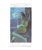 The Old Guitarist - Picasso Art Beach Towel 30x60