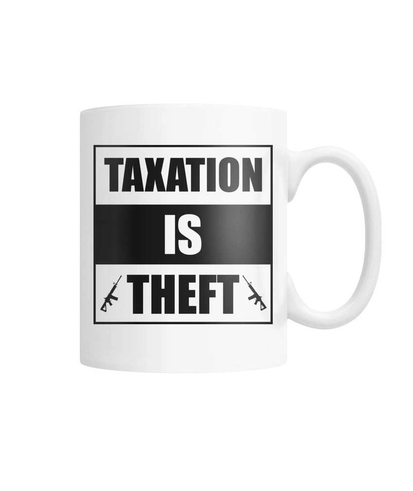 Black Rifle Company - Taxation Is Theft Coffee Mug White Coffee Mug