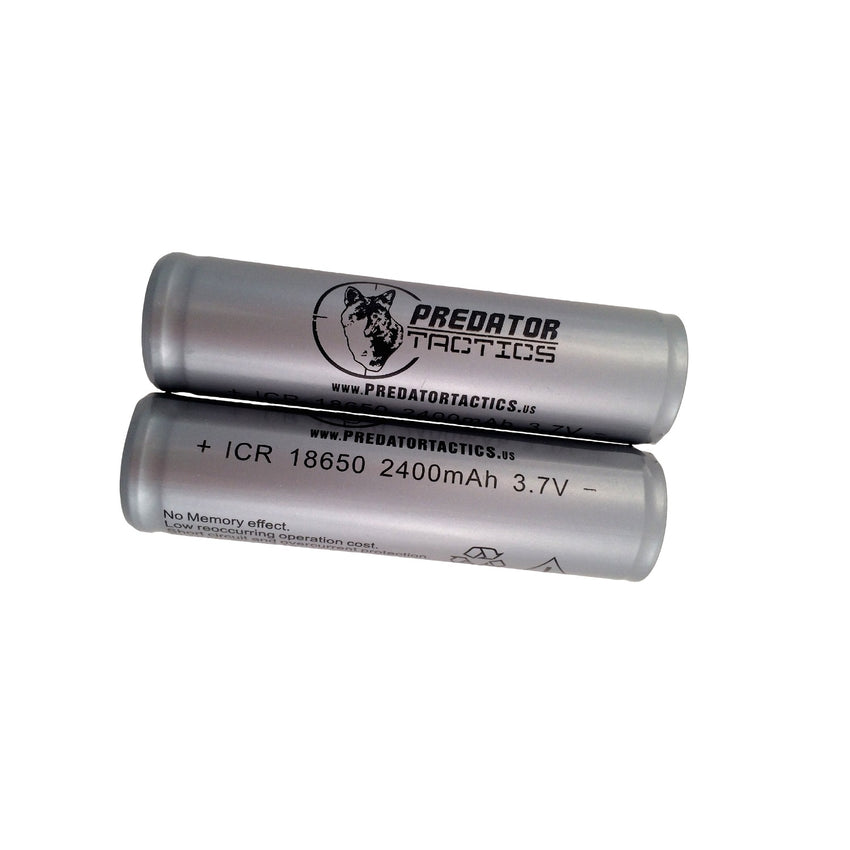 Predator Tactics Batteries-18650 Lithium Ion-2 Pack