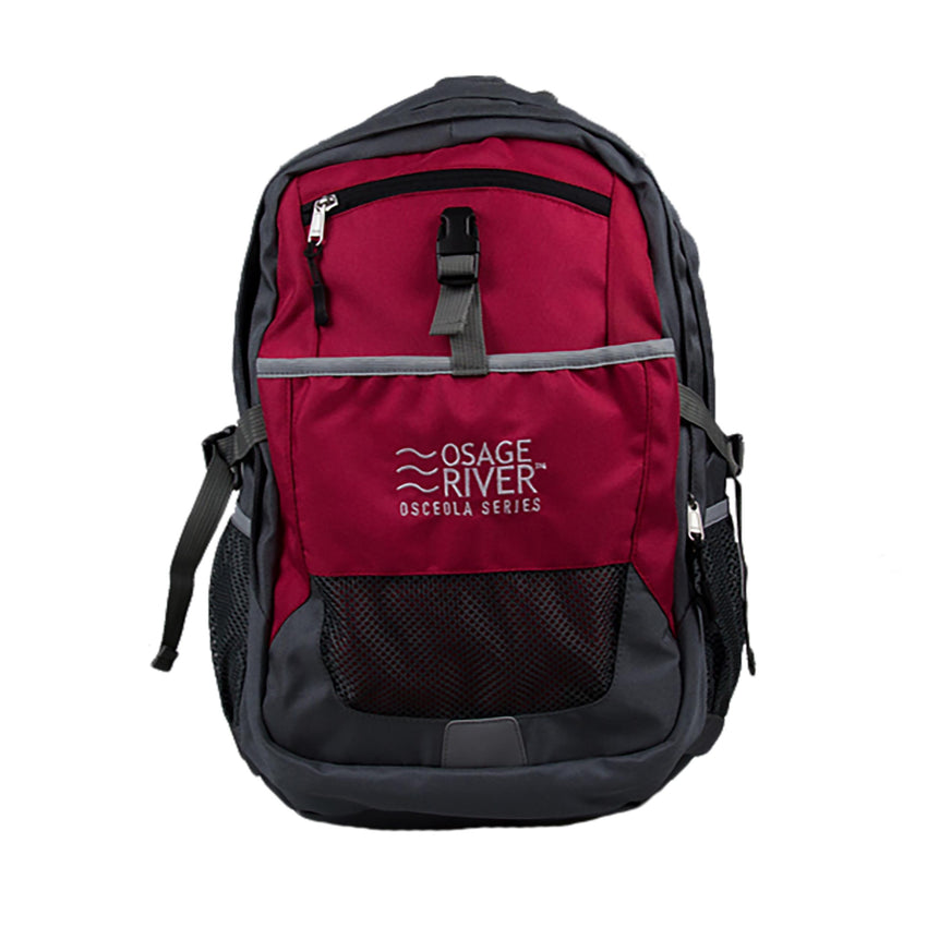 Osage River Osceola Series Daypack - Red-Gray