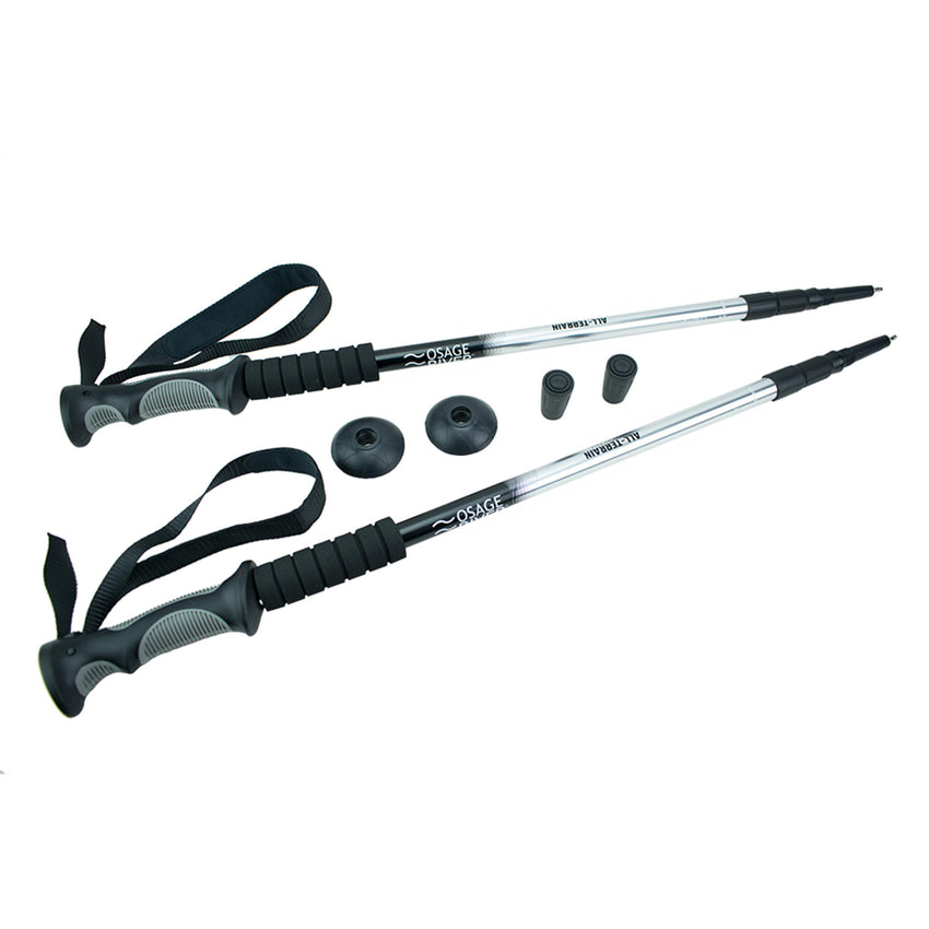 Osage River Trail Trekking Poles 1-Pair Silver