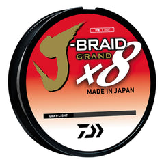 Daiwa J-Braid Grand 8X 150YDS Gray Light JBGD8U6-150GL