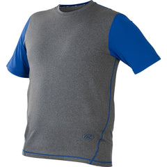 Rawlings Hurler Performance Shrt Slv Shirt Royal Large