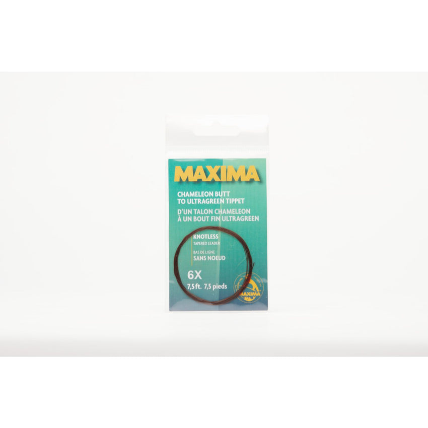 Maxima Knotless Tapered Leader 6x 7.5 ft Clear