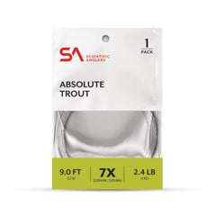 Scientific Anglers Absolute Trout 9 ft 2X Clear Leader