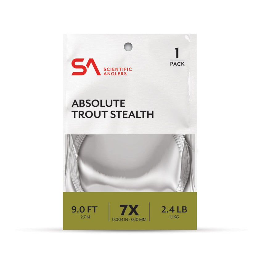 Scientific Anglers Absolute Trout Stealth 9 ft 4X Leader