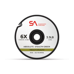 Scientific Anglers Absolute Trout Stealth Tippet 30M 3X Grn