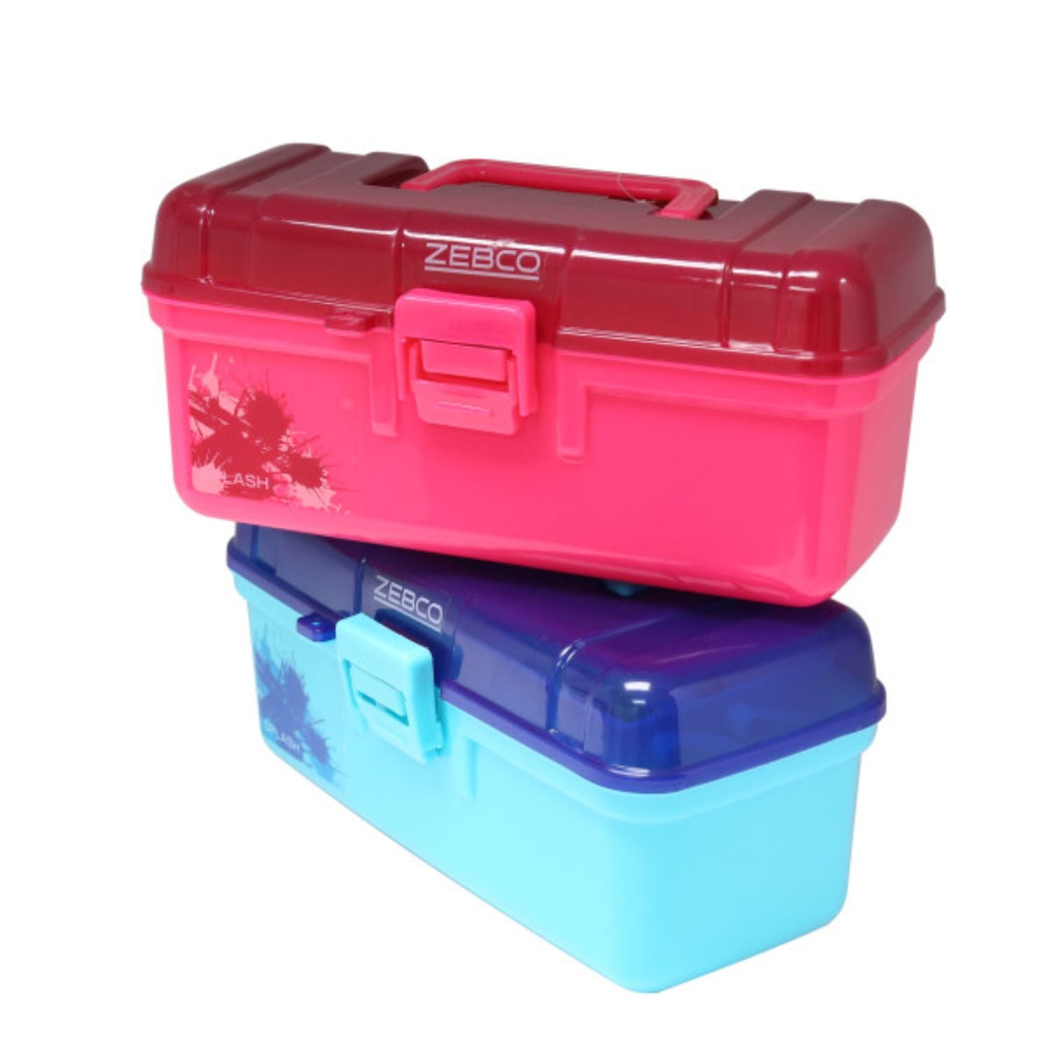 Zebco Splash Tackle Box ASST Blue and Pink With ASST Tackle – The Infidel Co