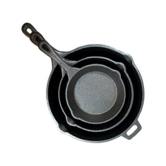 Old Mountain 3 Piece Skillet Set 6.5 in 8 in 10.5 in