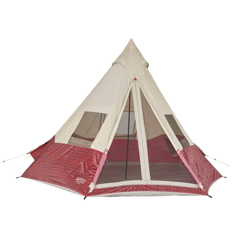Wenzel Shenanigan 5 Person Teepee Tent - Red