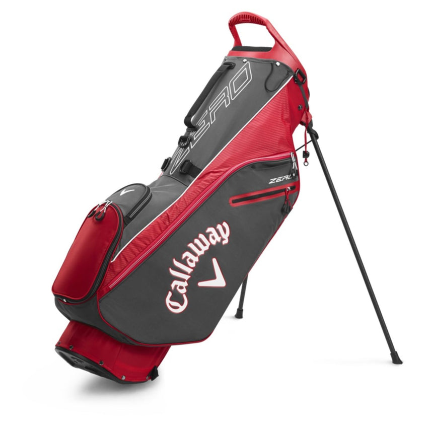 Callaway Golf 2020 Hyperlite Zero Stand Bag-Charcoal-Wht-Red