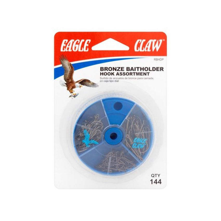 Eagle Claw Bronze Baitholder Hook Assortment