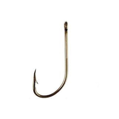 Eagle Claw Bronze Hook Plain SHook 50 Size1 84F-01