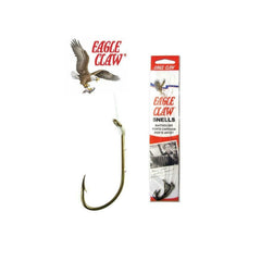 Eagle Claw Bronz Bthldr Hook Snell 6Pk B139-04