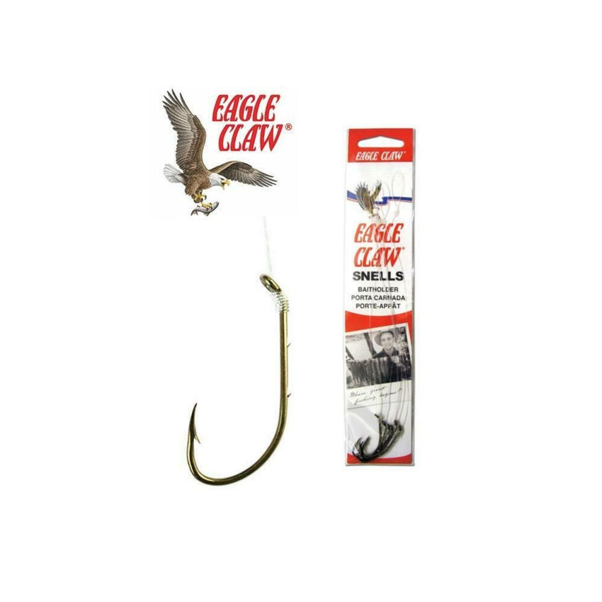 Eagle Claw Bronz Bthldr Hook Snell 6Pk B139-6