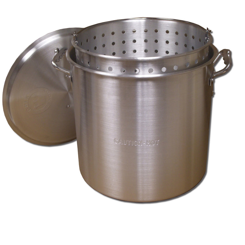 King Kooker  KK32-32 Qt. Aluminum Pot with Basket and Lid