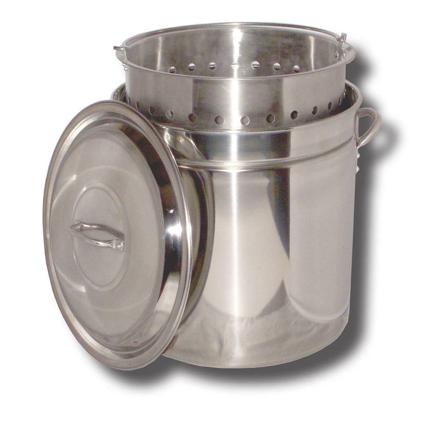 King Kooker KK36SR-36 Qt. Stainless Steel Pot - Basket - Lid