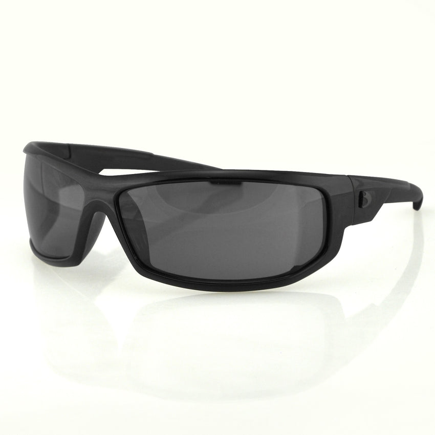 Bobster AXL Sunglasses-Black Frame-Anti-fog Smoked Lens
