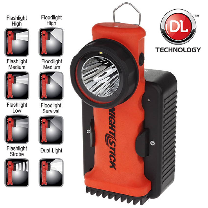 Nightstick Angle Light Rechargeable Red 200 Lumens