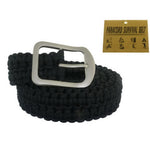 Impulse Product Paracord Belt with Steel Buckle Black