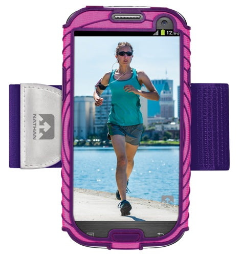 Nathan Sonic Boom Armband For Samsung Galaxy S3 Pink-Purple