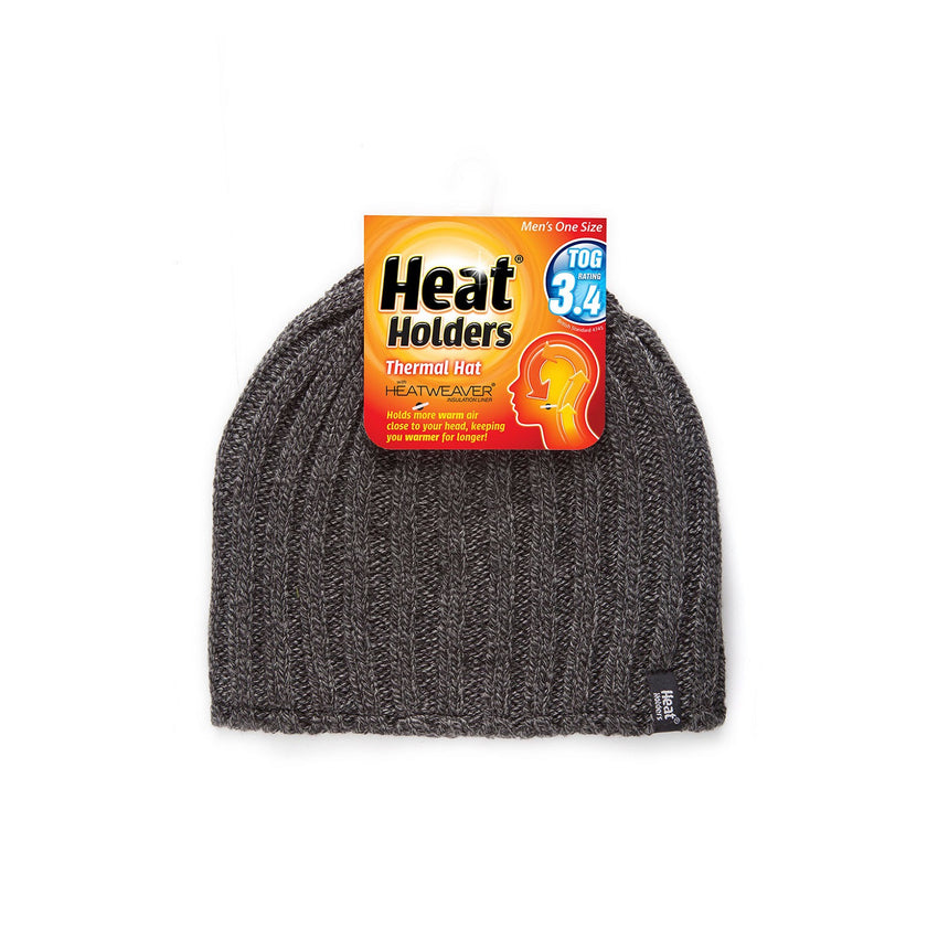 Heat Holders Mens Hat One Size - Charcoal