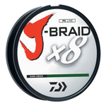 Daiwa J-Braid Dark Green Fishing Line 330 Yards 8lb Test