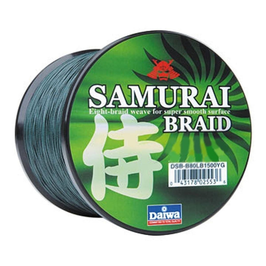 Daiwa Samurai Braid Filler Spool 300Y Green 30 lb. Test