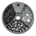 Eagle Claw Hook-Swivel-Sinker Dial Box 75Pc