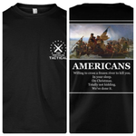 Americans Willing to Cross A Frozen River to Kill You Long Sleeve Tee